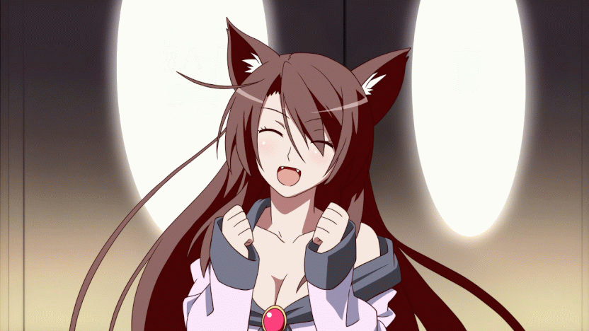 gif of the monogatari meme with Black Hanekawa going 'Can you imagine an imaginary menagerie manager imagining managing an imaginary menagerie?' except she is replaced with Kagerou Imaizumi from Touhou